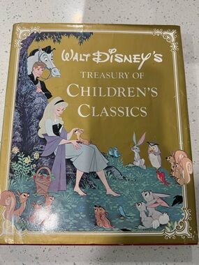 Disney Gold and Purple Children's Classics Storybook Cover